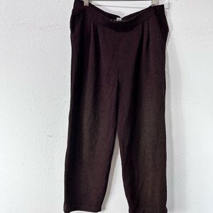 St, John collection by Marie Gray knitted pants brown, elastic waist